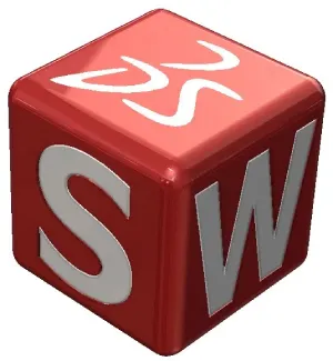Logo du logiciel SolidWorks utilise pour la conception 3D